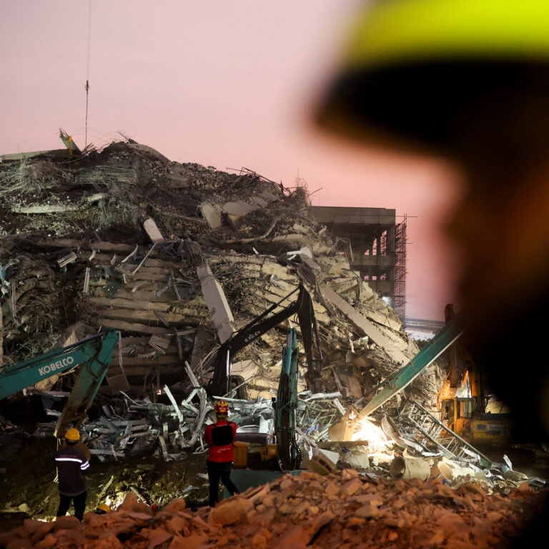 Search for Survivors at Collapsed Bangkok Building